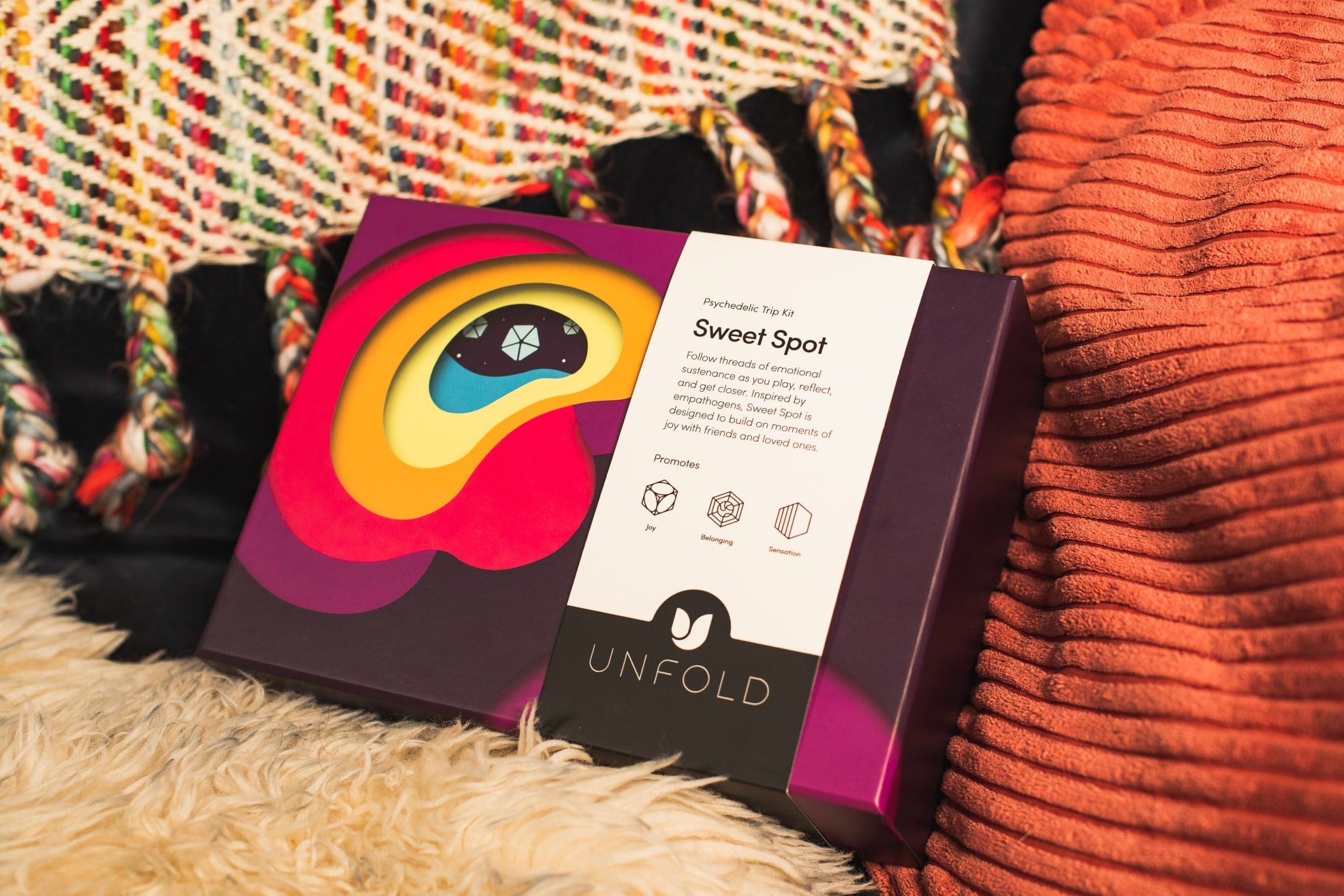 Purple box with belly band